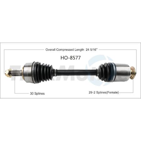 Surtrack Axle Cv Axle Shaft, Ho-8577 HO-8577